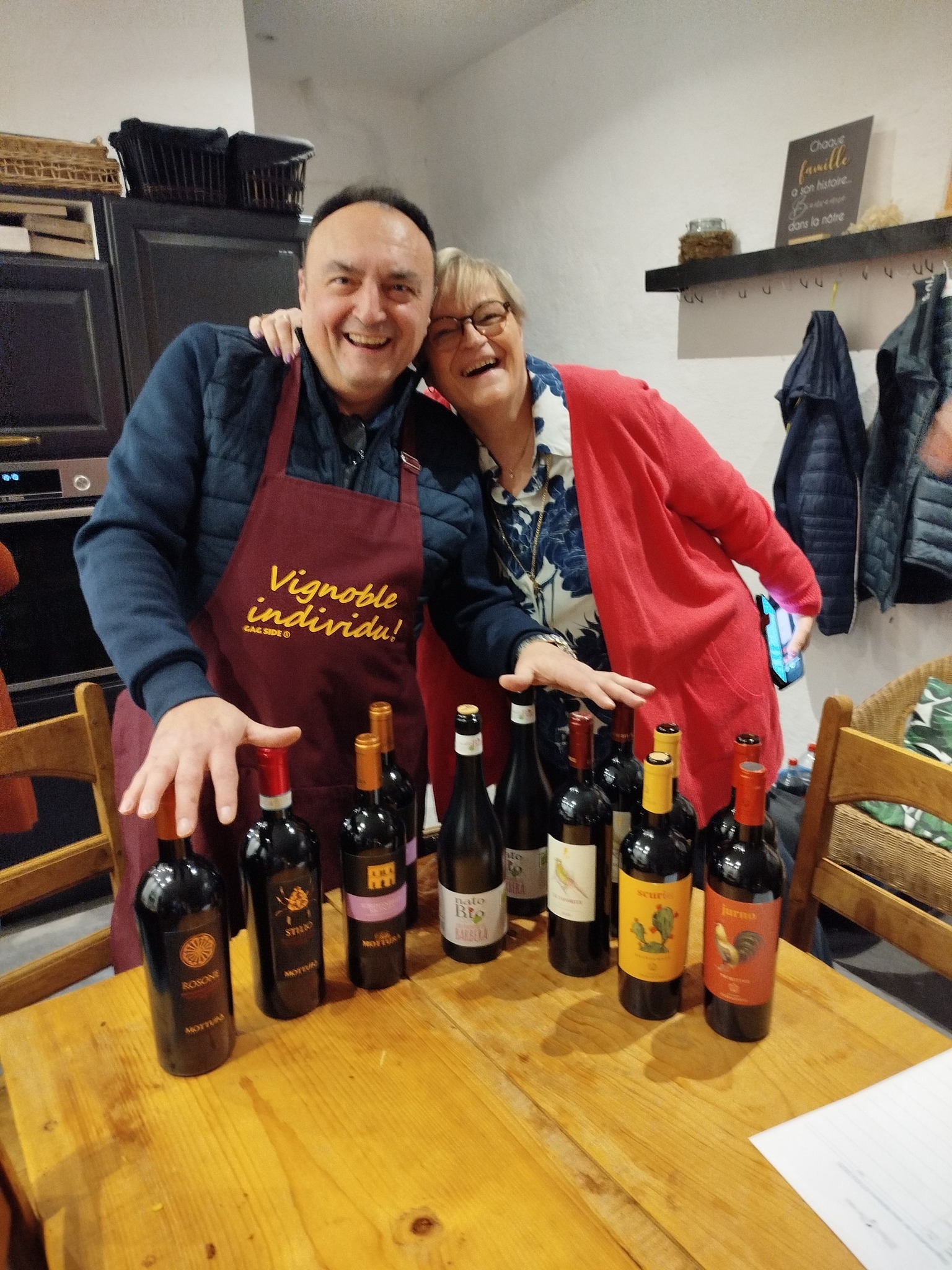 Dégustation conviviale — les vins de la maison