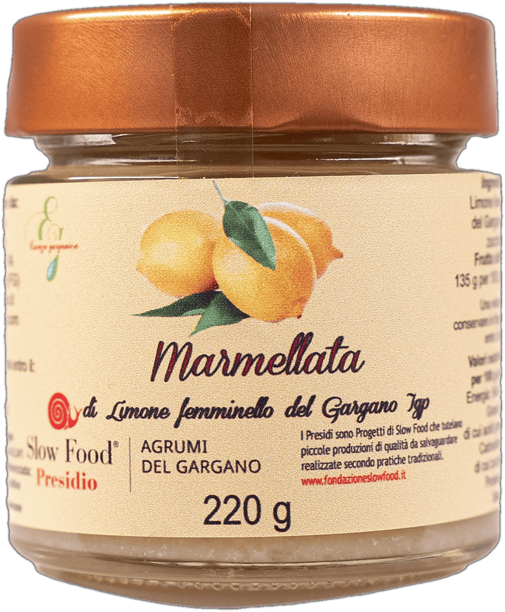Marmelade de citrons Gargano Femminello IGP